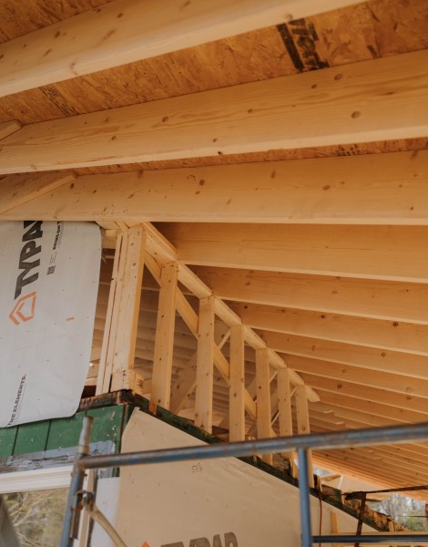 Roof extension framing