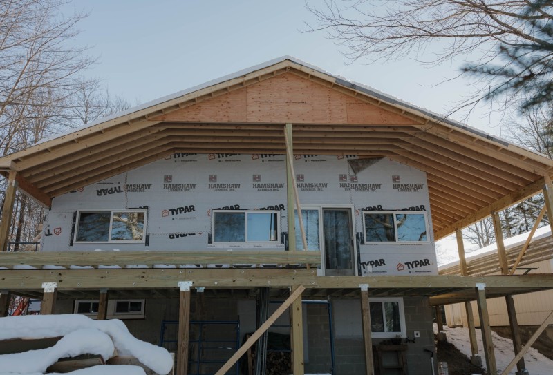 Roof extension framing