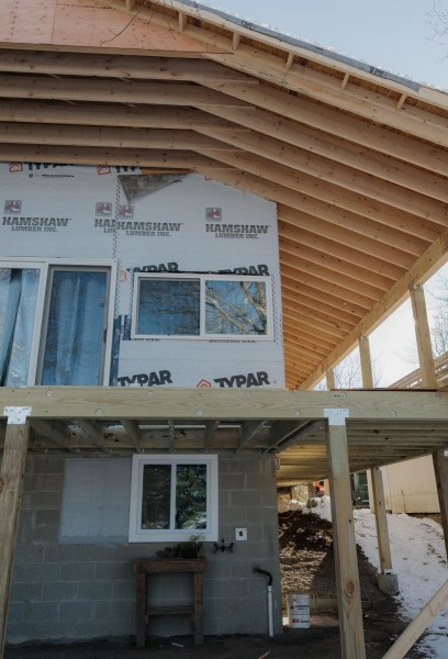 Roof extension framing