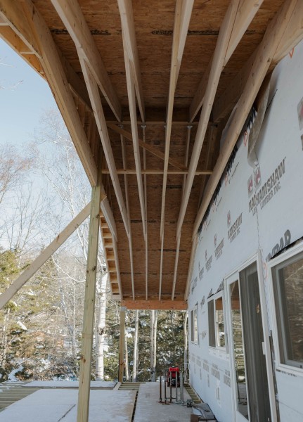 Roof extension framing