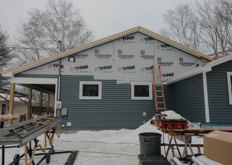 Siding installation