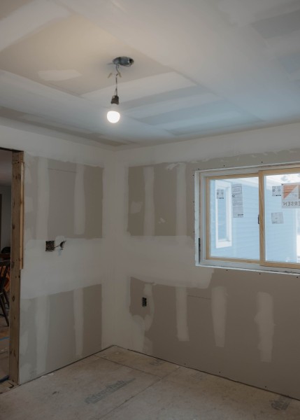 Interior of room extension