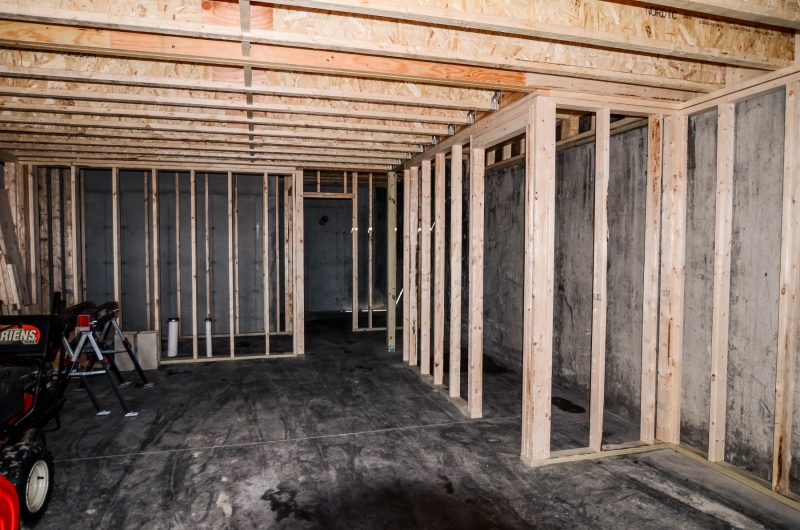 Basement wall framing
