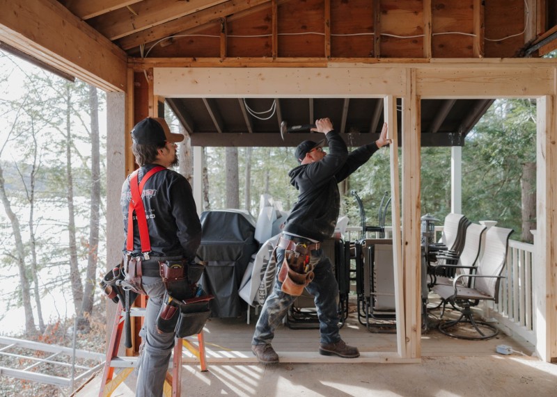 Header beam installation