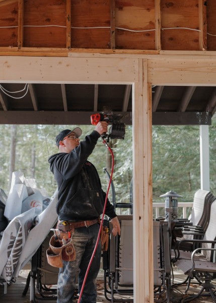 Header beam installation