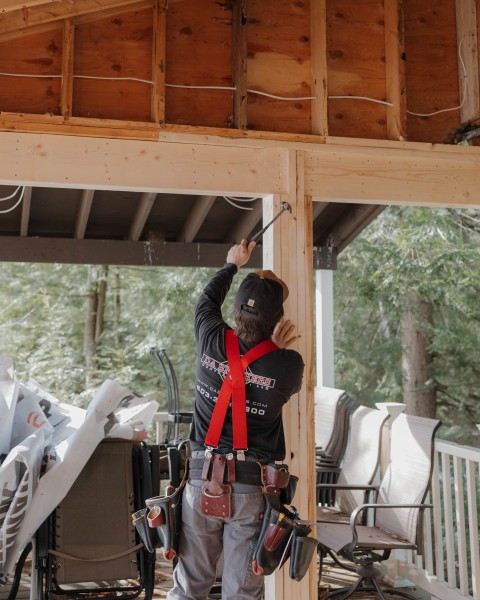 Header beam installation