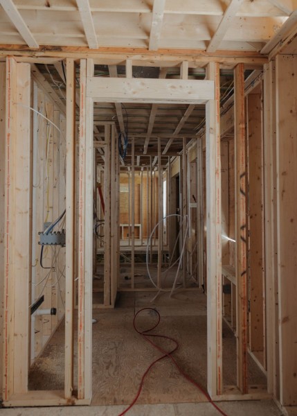 Hallway wall framing